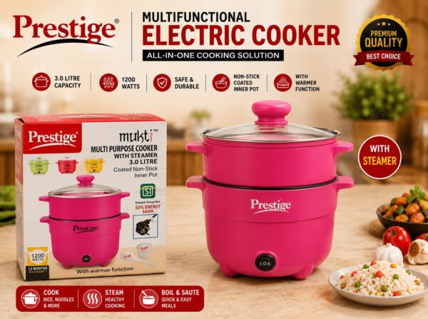 3L Prestige Cooker Pot – Multifunctional & Energy